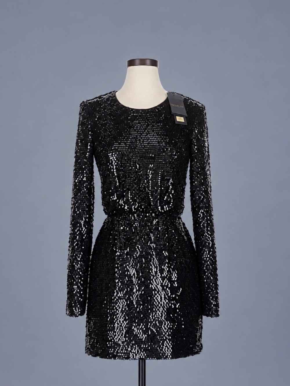 Rachel Zoe Black Sequin Mini Dress – Size 0